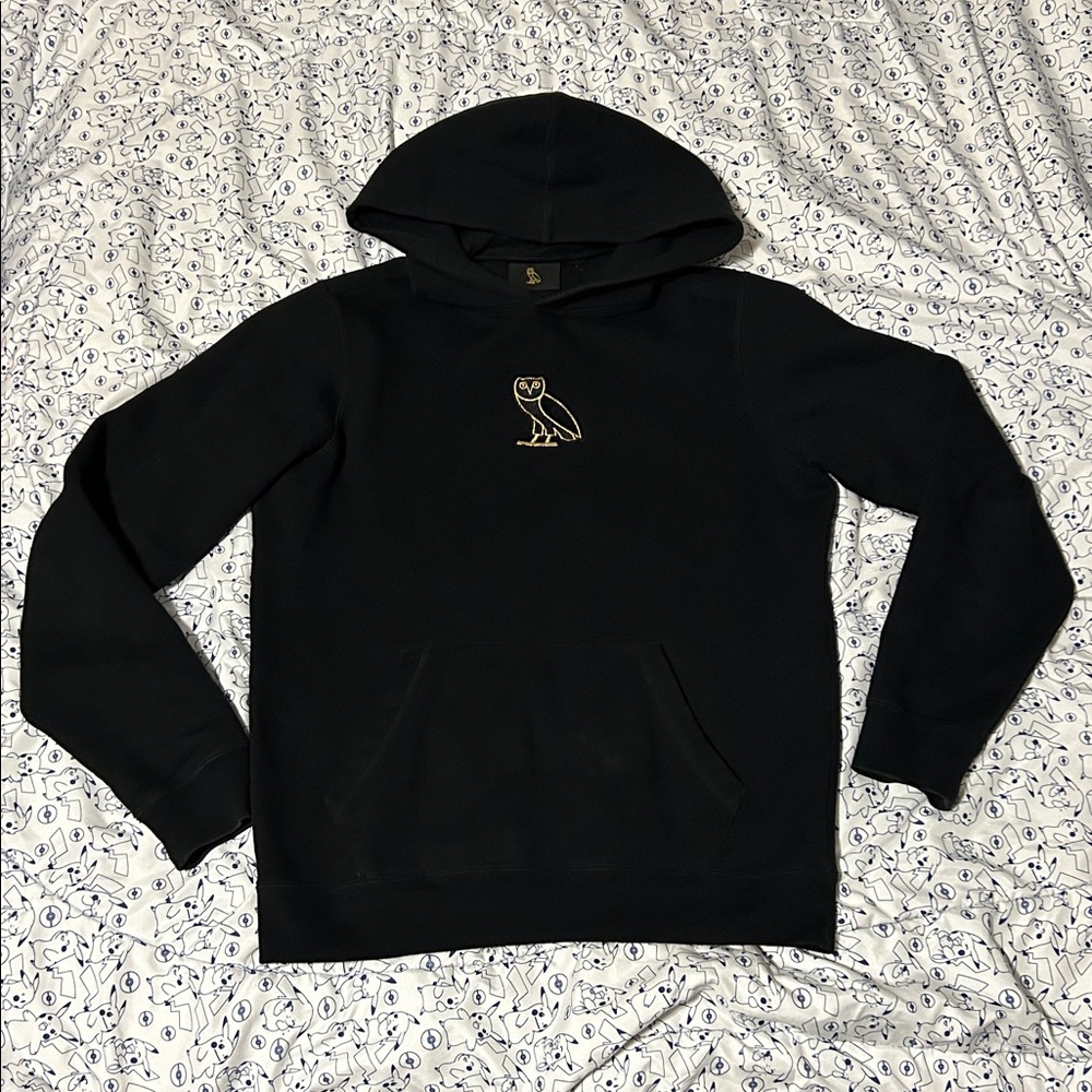 OVO Black Logo Owl Hoodie